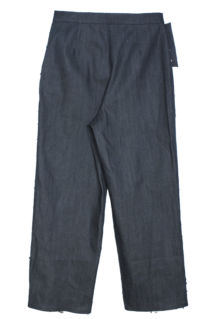 FOLD DENIM TROUSERS