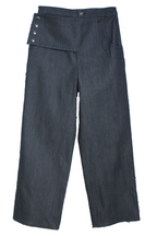 FOLD DENIM TROUSERS