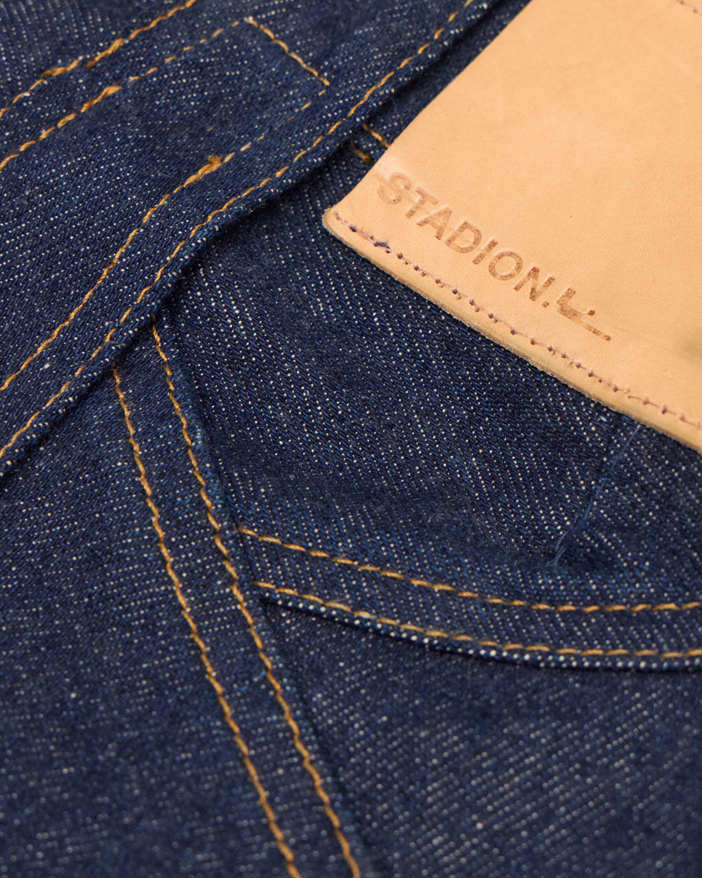Jeans, leather patch