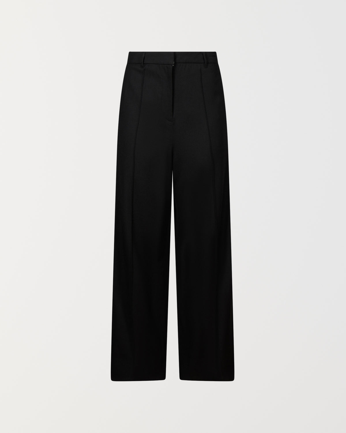Stadion Ewan pillar trousers in black, front view