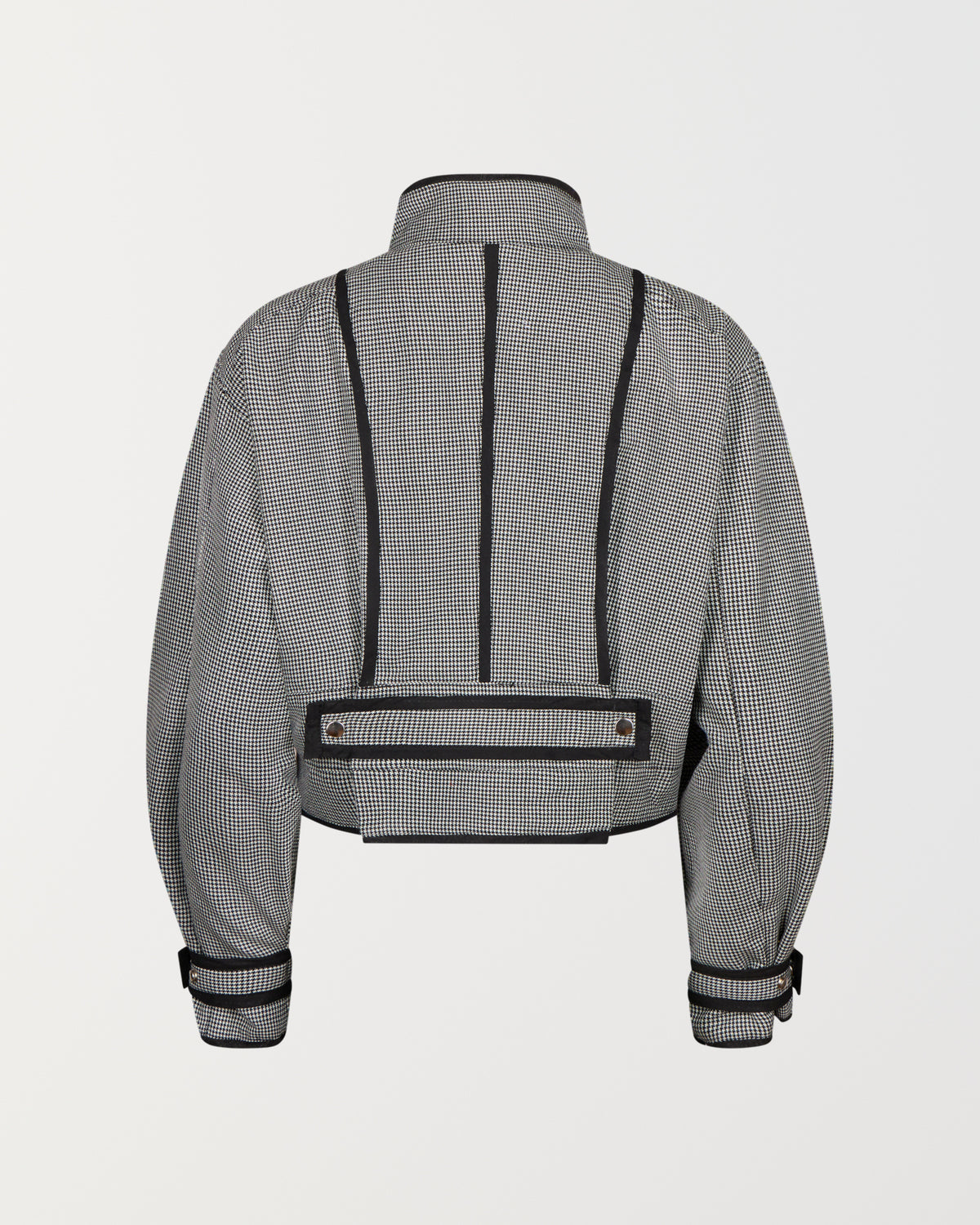 Stadion Gibson coach jacket, back view with bound seams and a back strap