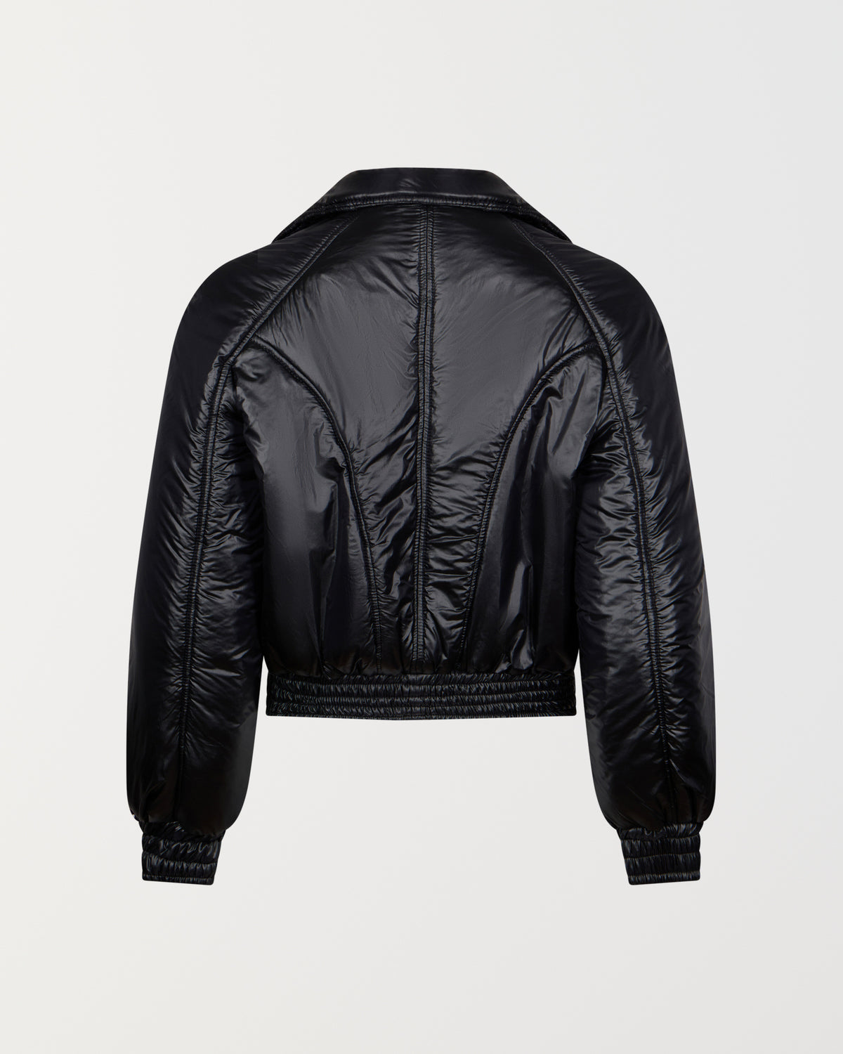 Stadion Reserve bomber, back view showing the curved seam panelling