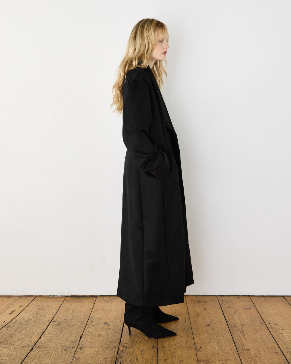 Dinner Coat, on model, side
