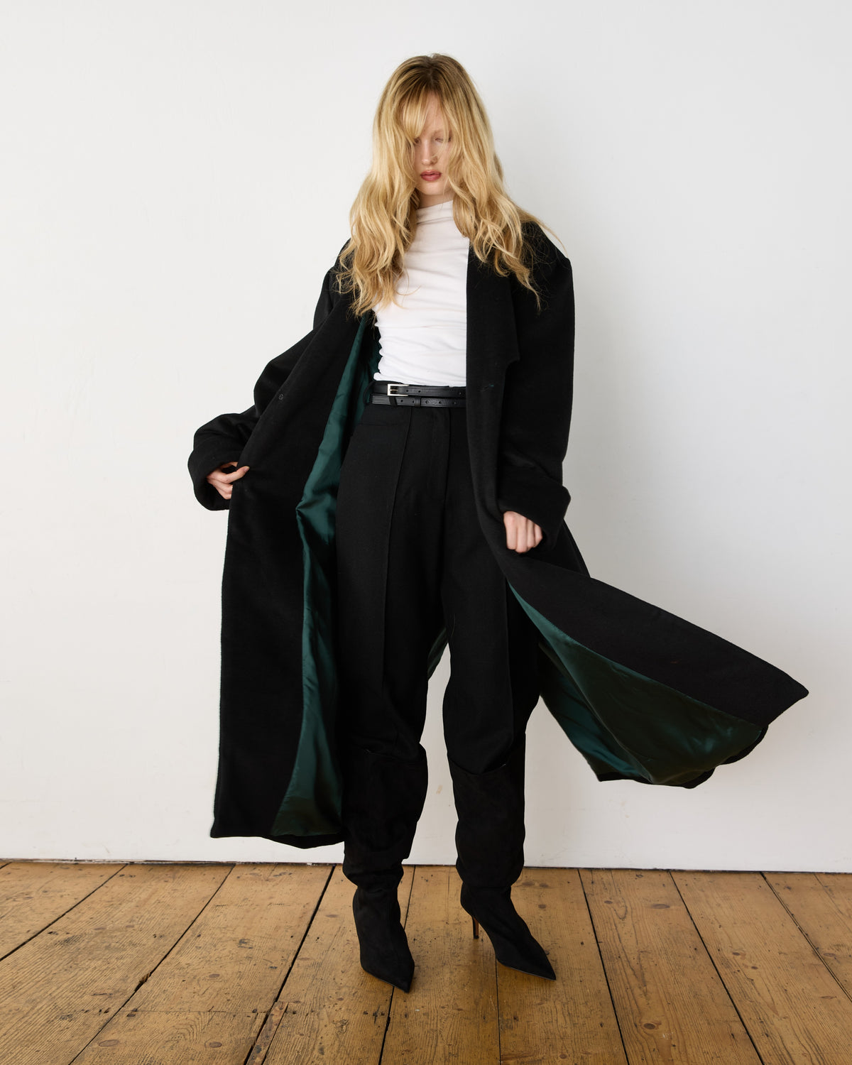 Dinner Coat, on model, worn open