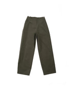 Flat lay of Double Pleat Trouser back showing minimal design and clean lines.