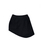 Flat lay of InMotion Skirt back view showing simple tailored structure.