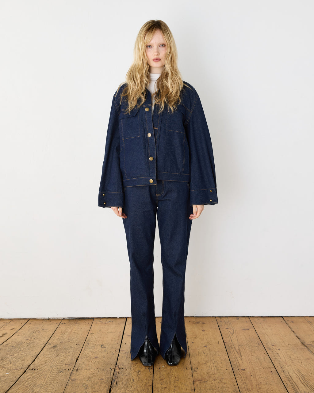 Jean Jacket, on model, front