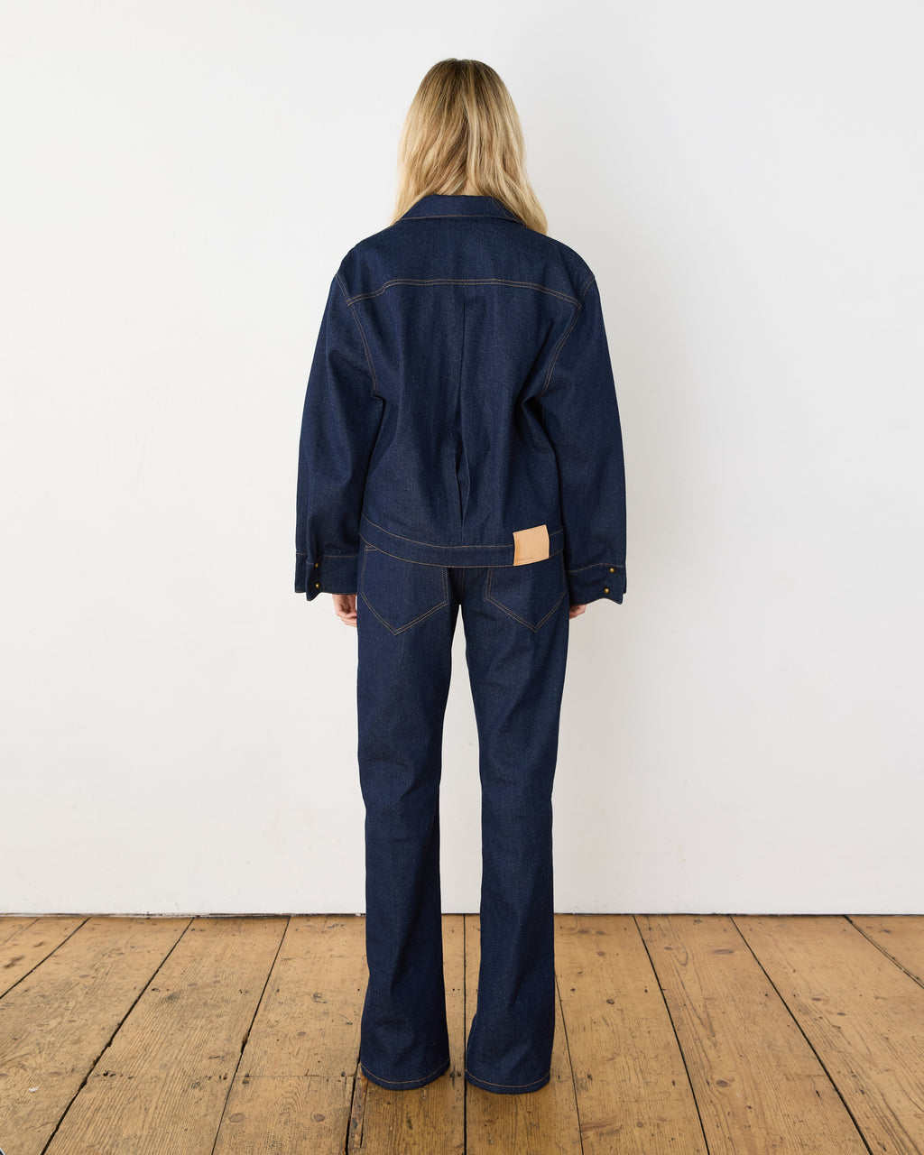 Jean Jacket, on model, back
