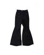 Flat lay of RVT Jeans front view showing design and pocket structure.