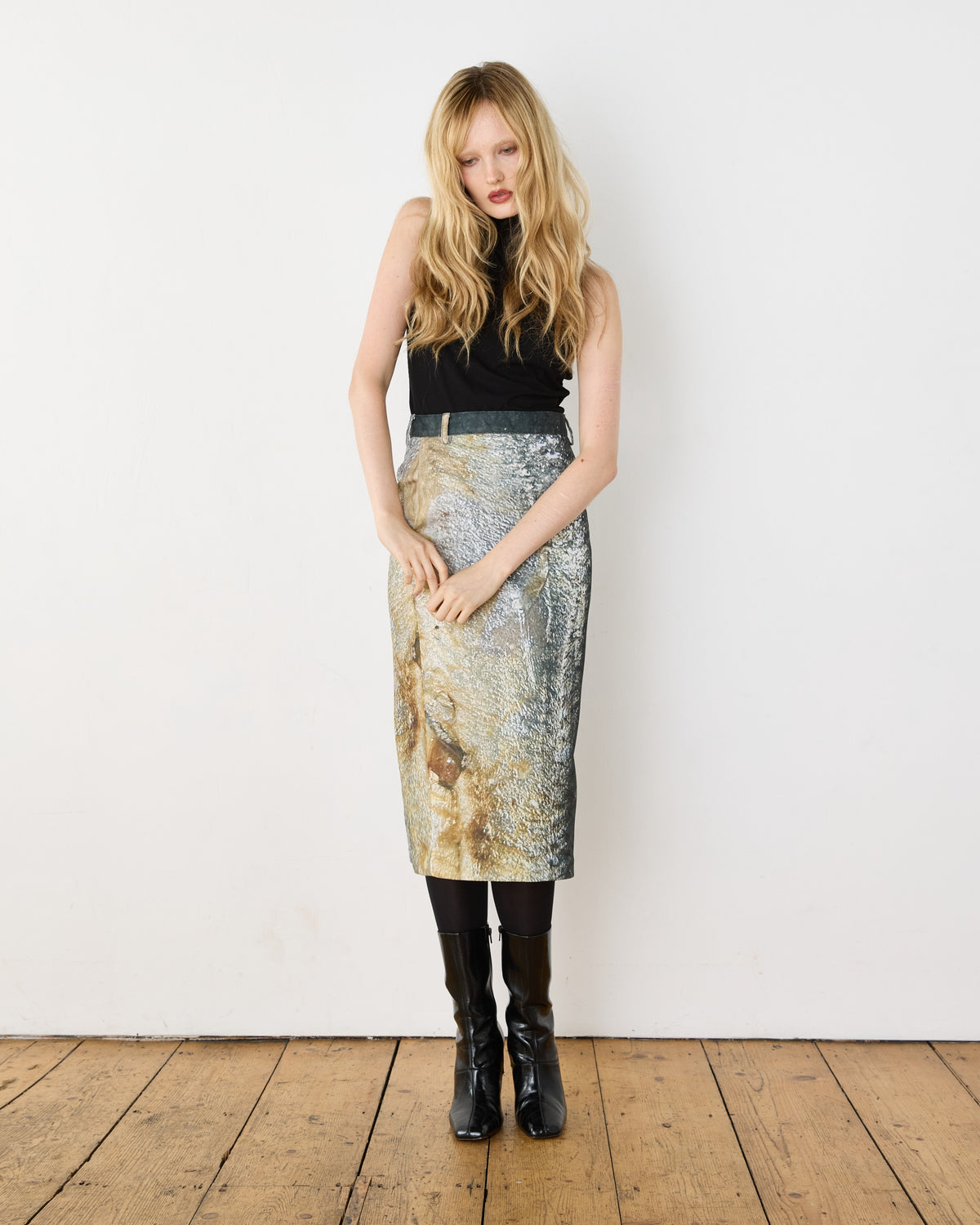 Sardine Skirt, on model, front