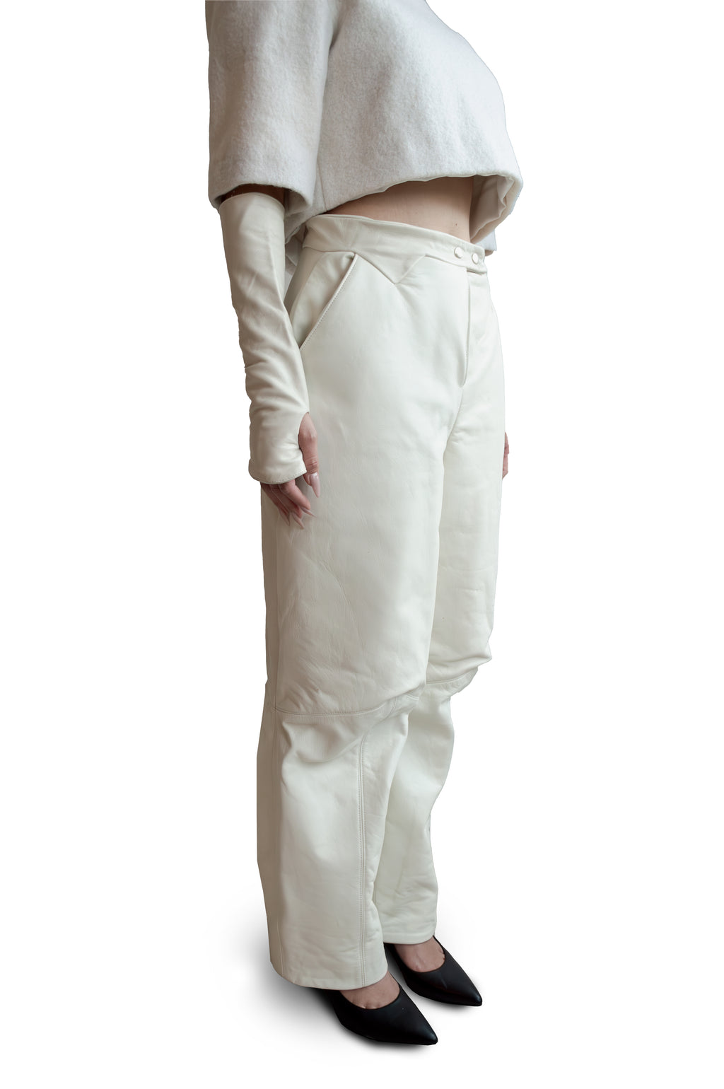 Leather Horse Leg Trouser